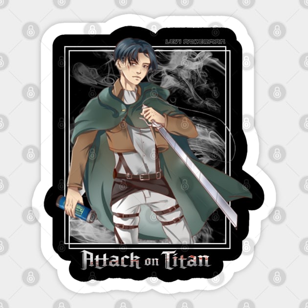 Levi Ackerman - Attak On Titan Sticker by NAsarup